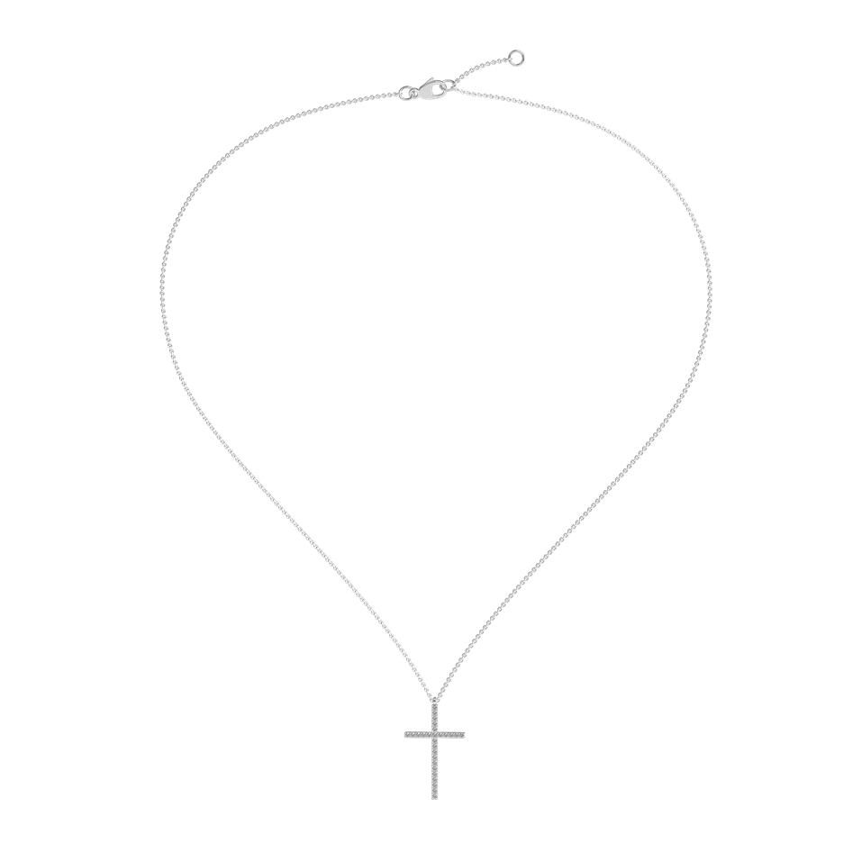 Diamond necklace Cross