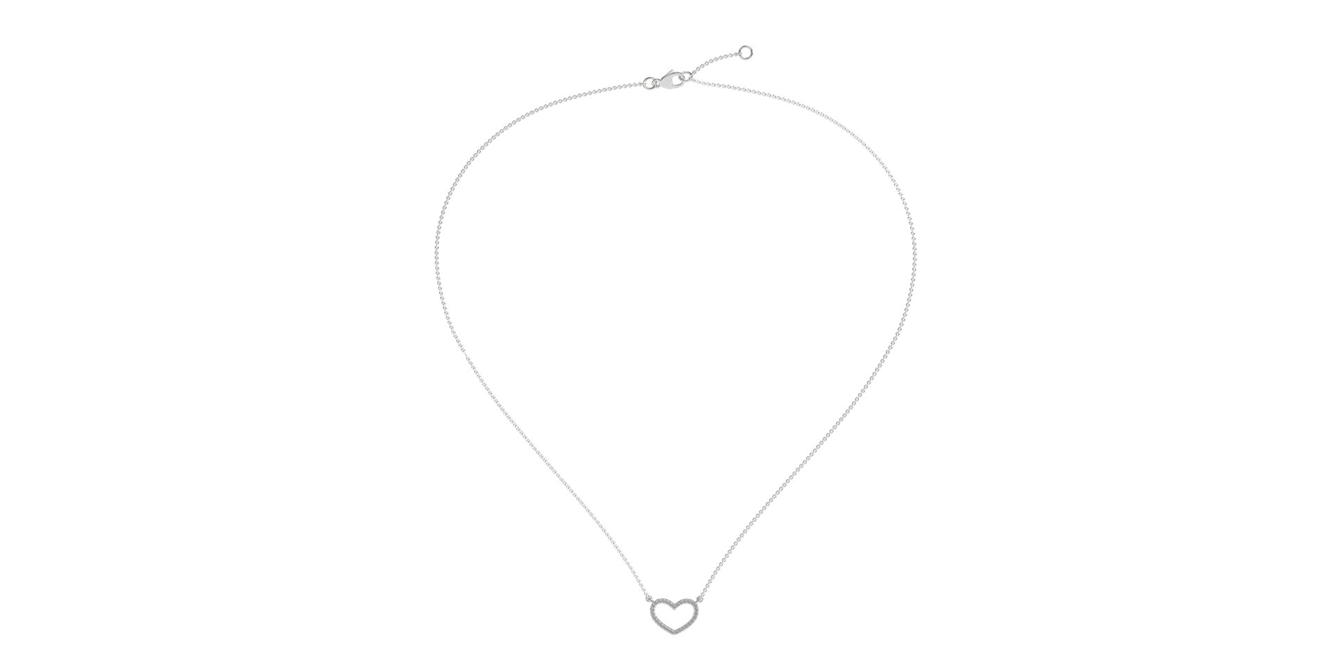 Diamond necklace Heart