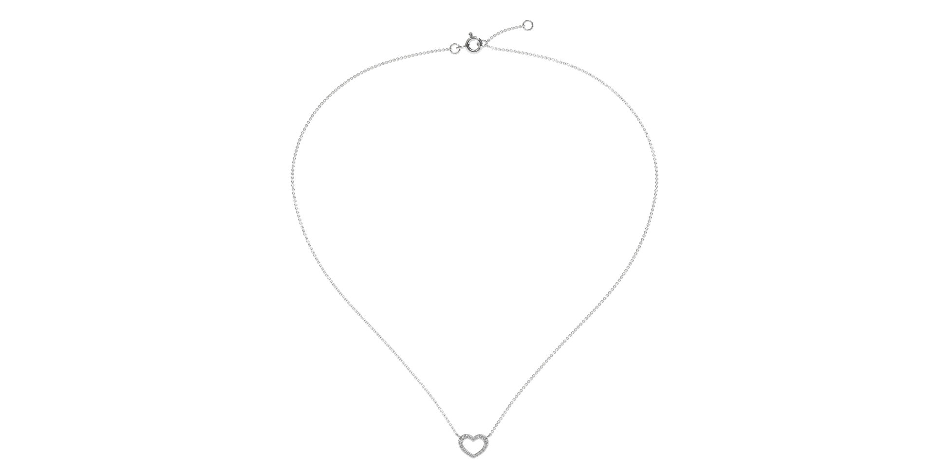 Diamond necklace Precious Heart