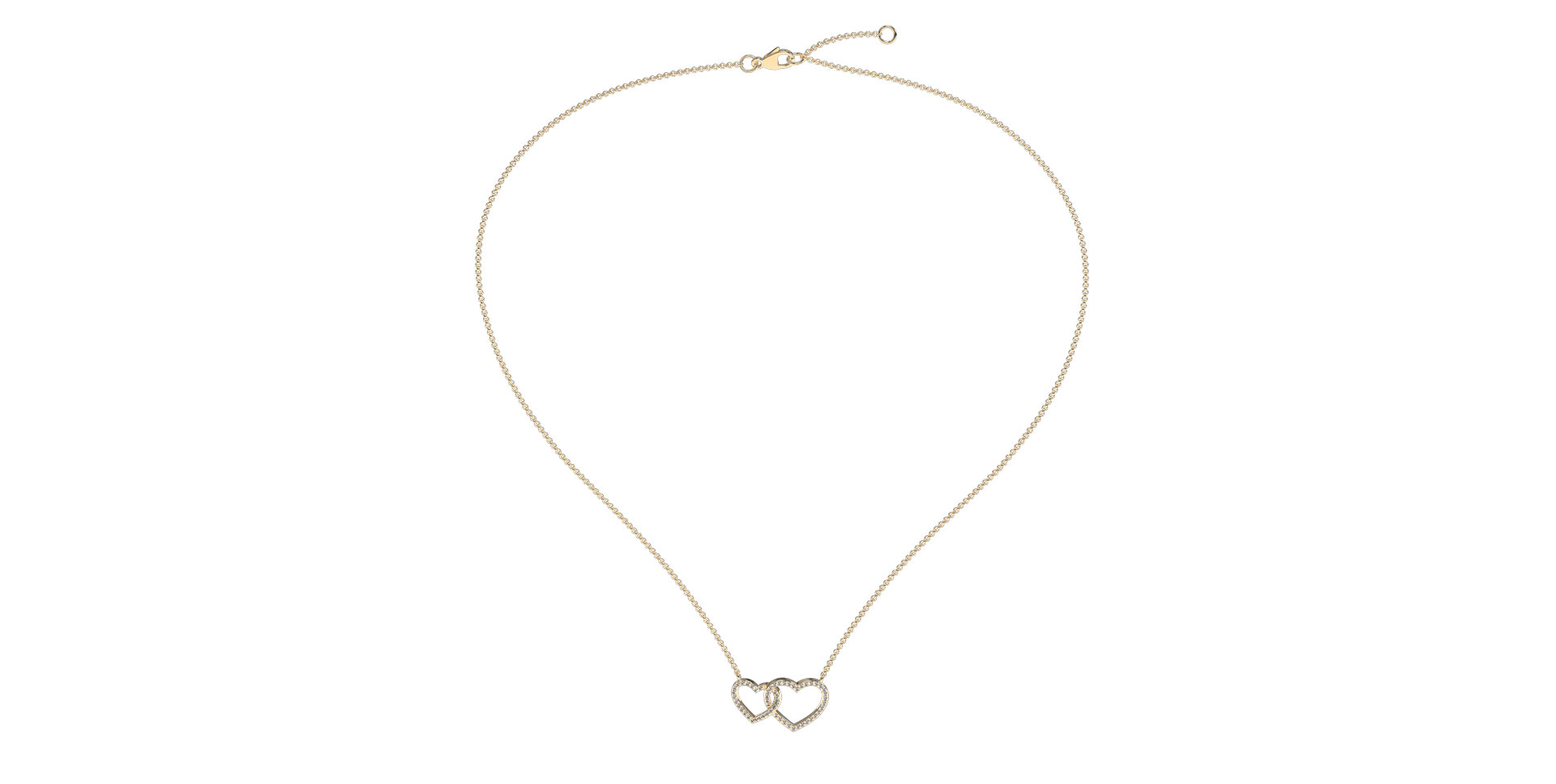 Diamond necklace Hearts