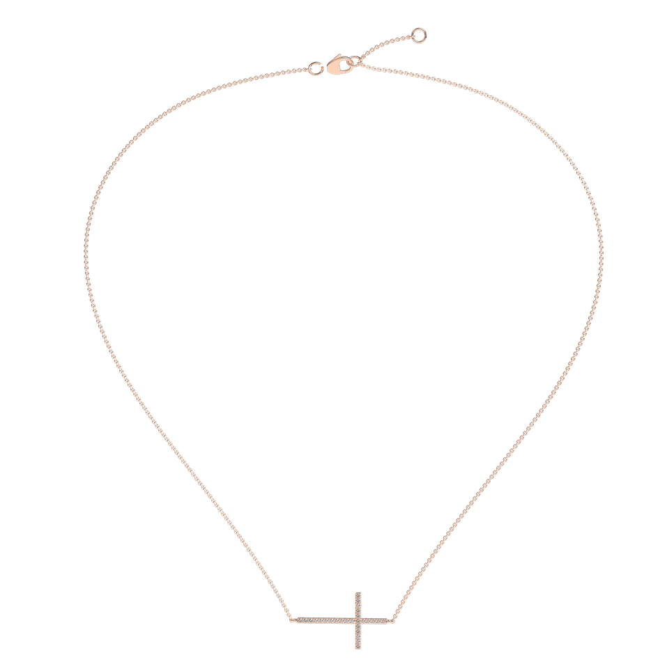 Diamond necklace Cross