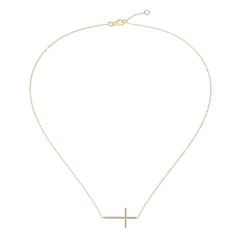 Diamond necklace Cross