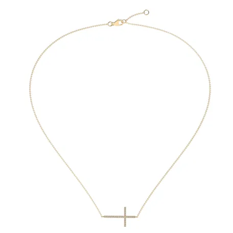 Diamond necklace Cross