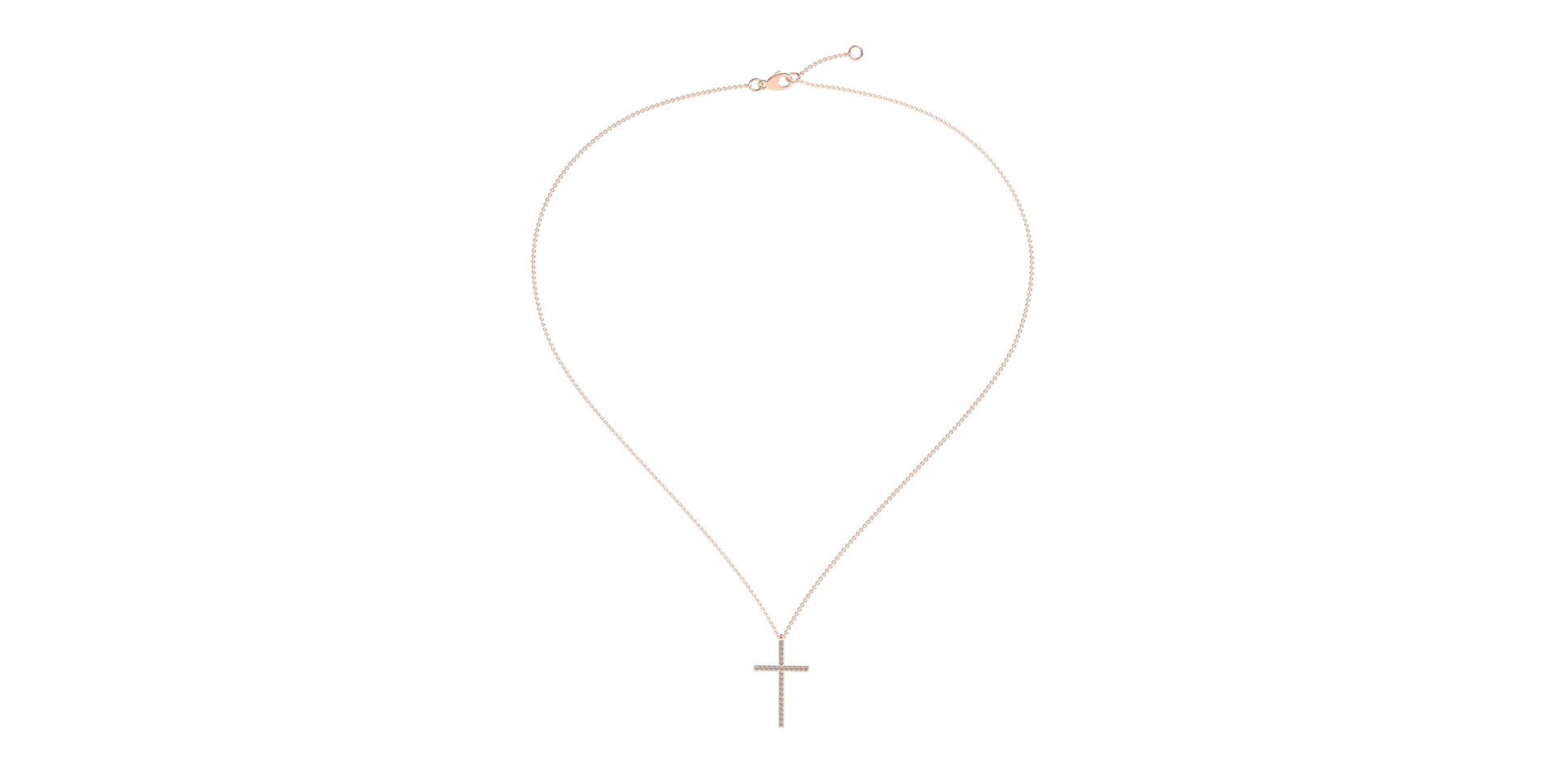 Diamond necklace Cross