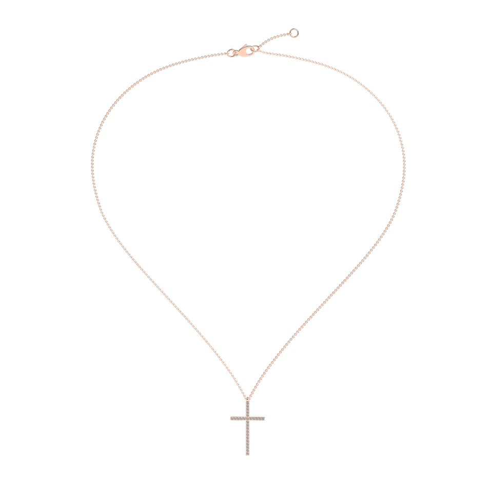Diamond necklace Cross