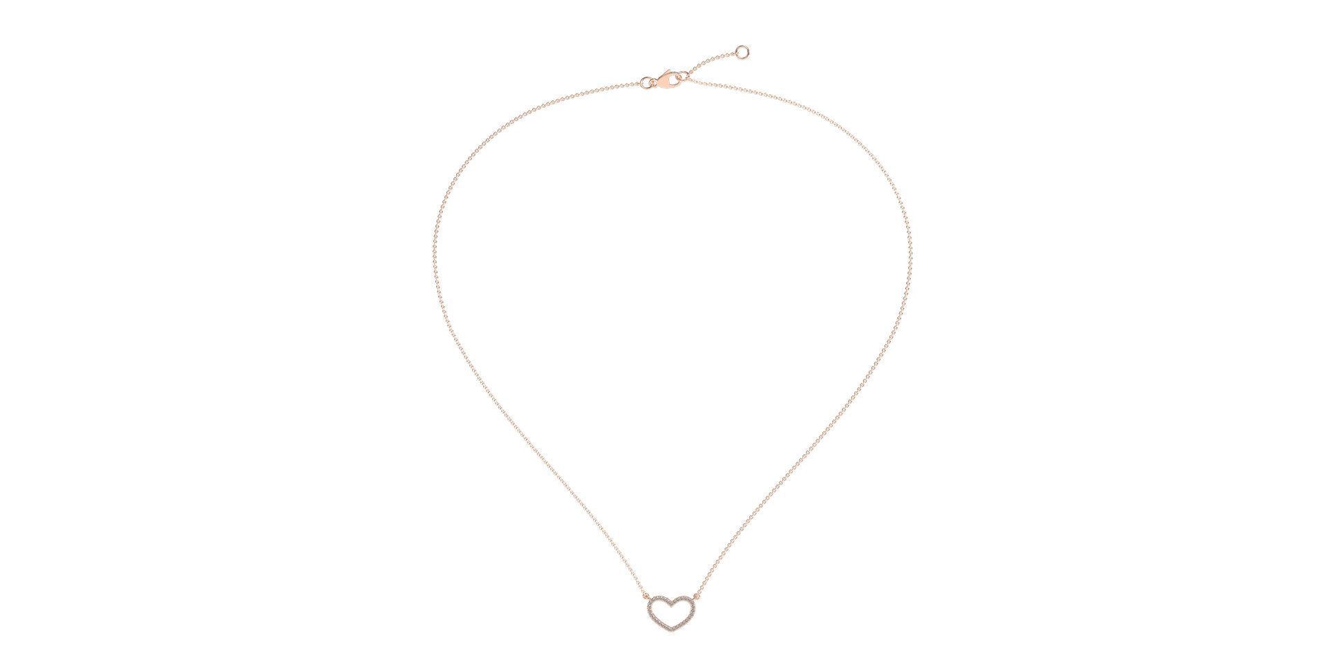 Diamond necklace Heart