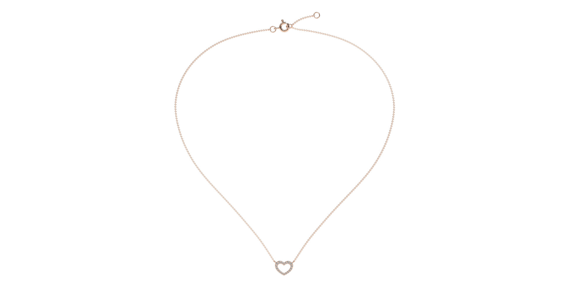 Diamond necklace Precious Heart