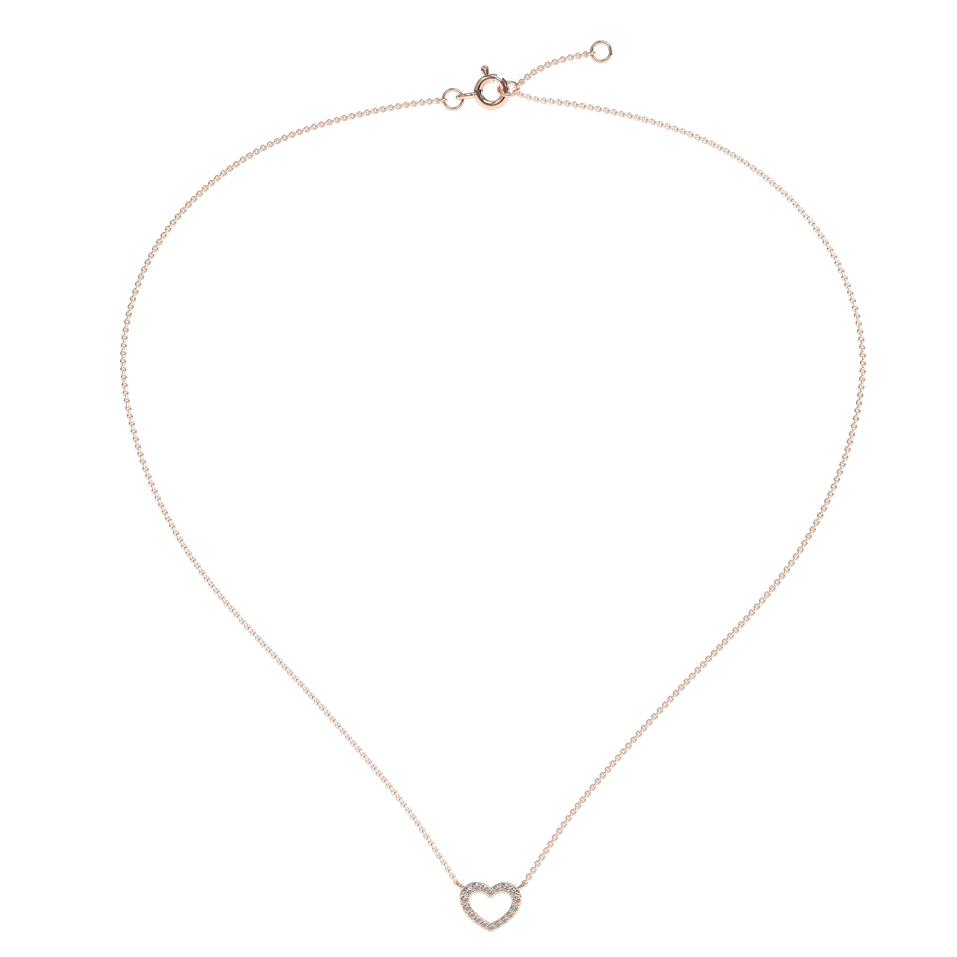 Diamond necklace Precious Heart