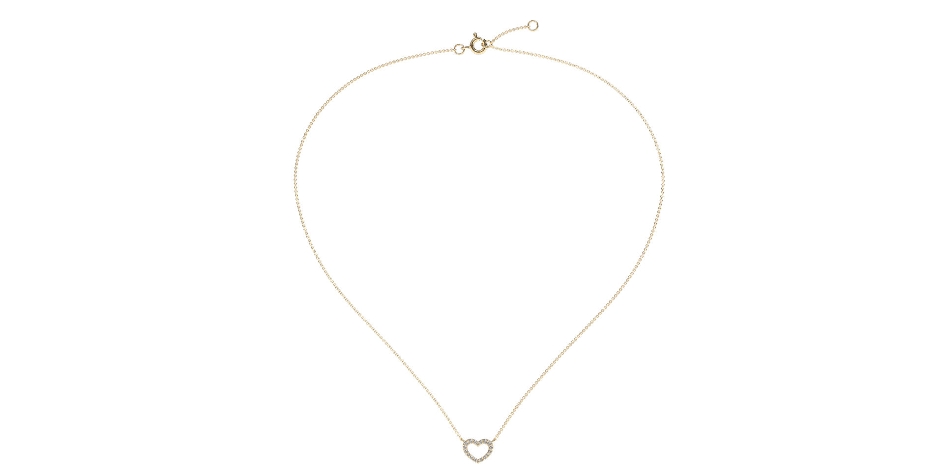 Diamond necklace Precious Heart