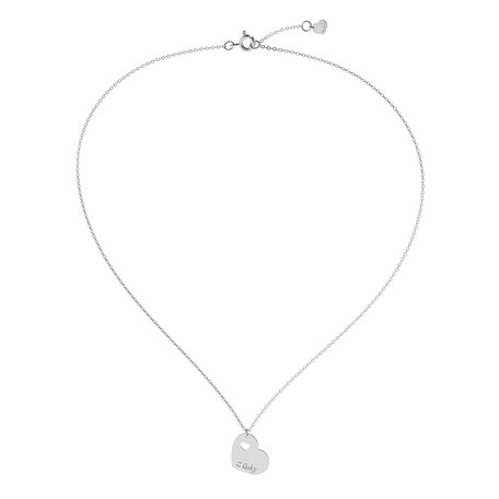 Diamond necklace Double Heart From Love