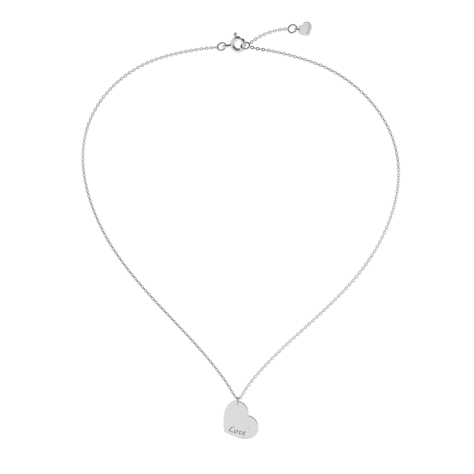 Diamond necklace Amour Heart