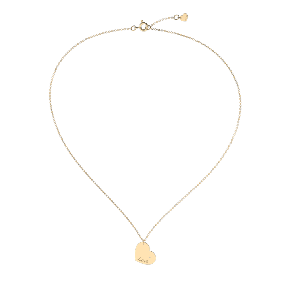 Diamond necklace Amour Heart