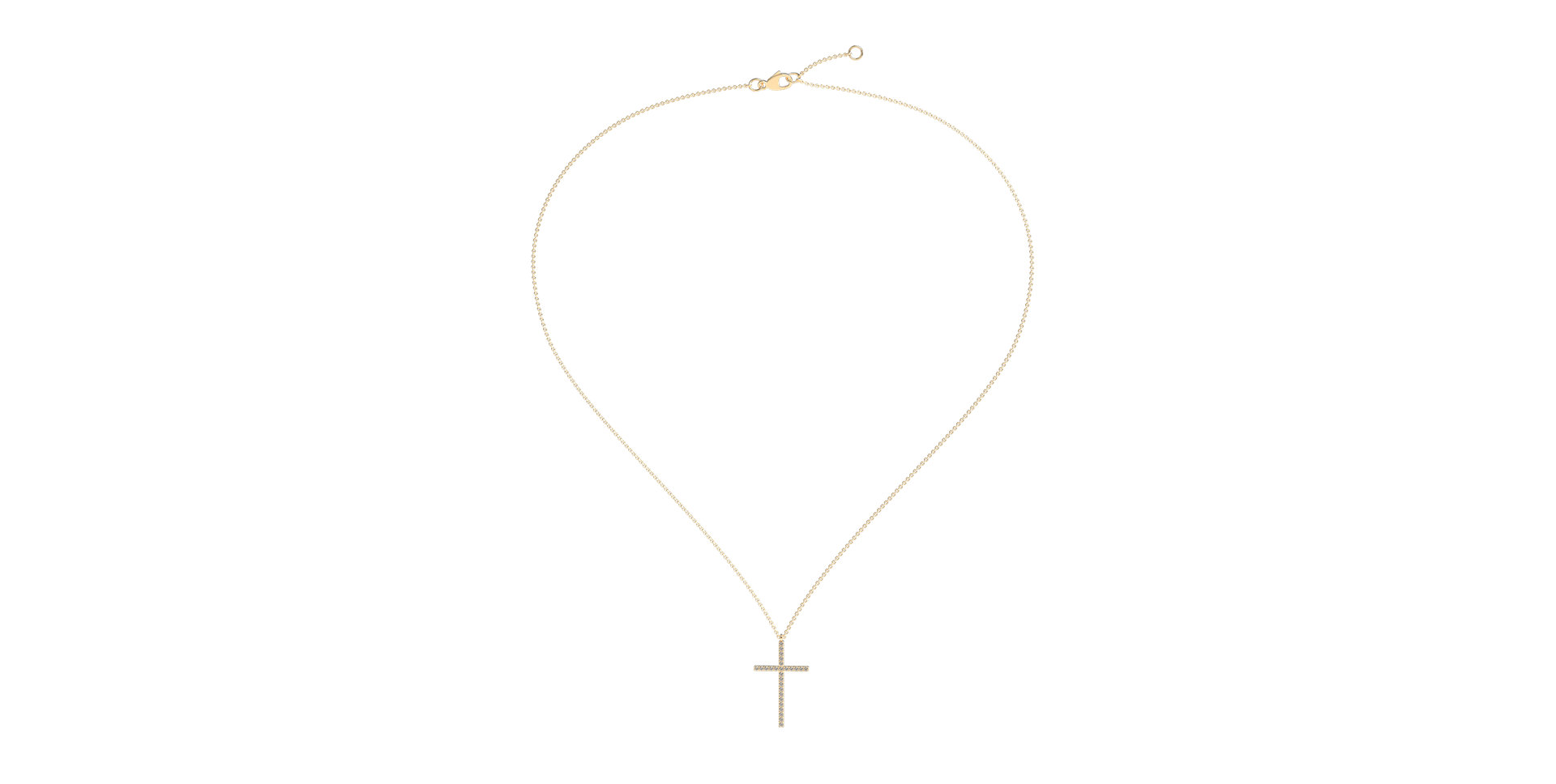 Diamond necklace Cross