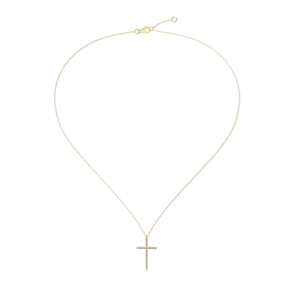 Diamond necklace Cross