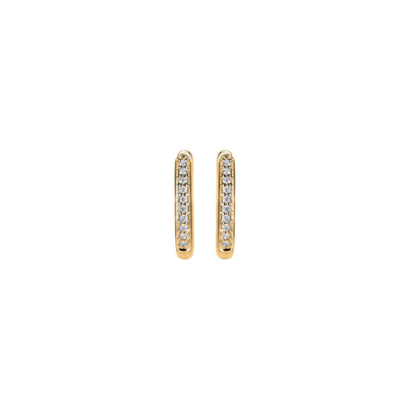 Diamond earrings Midnight Loop