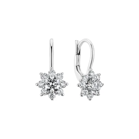 Diamond earrings Snow Storm