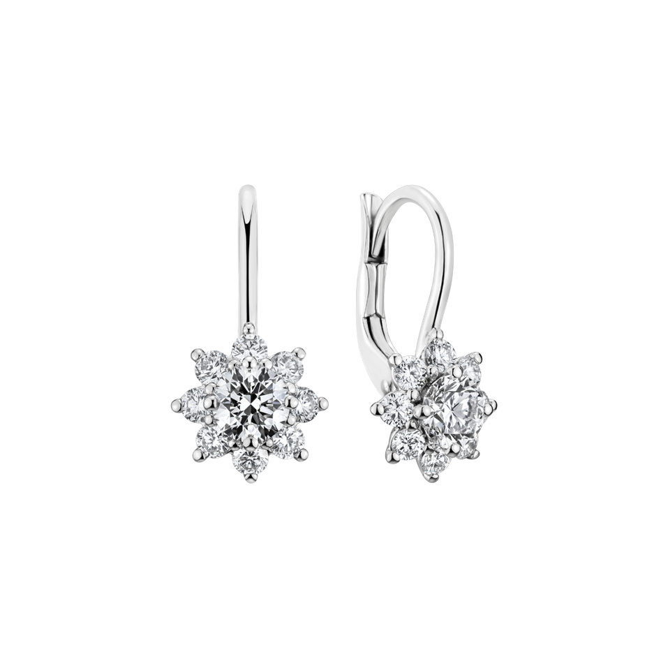 Diamond earrings Snow Storm