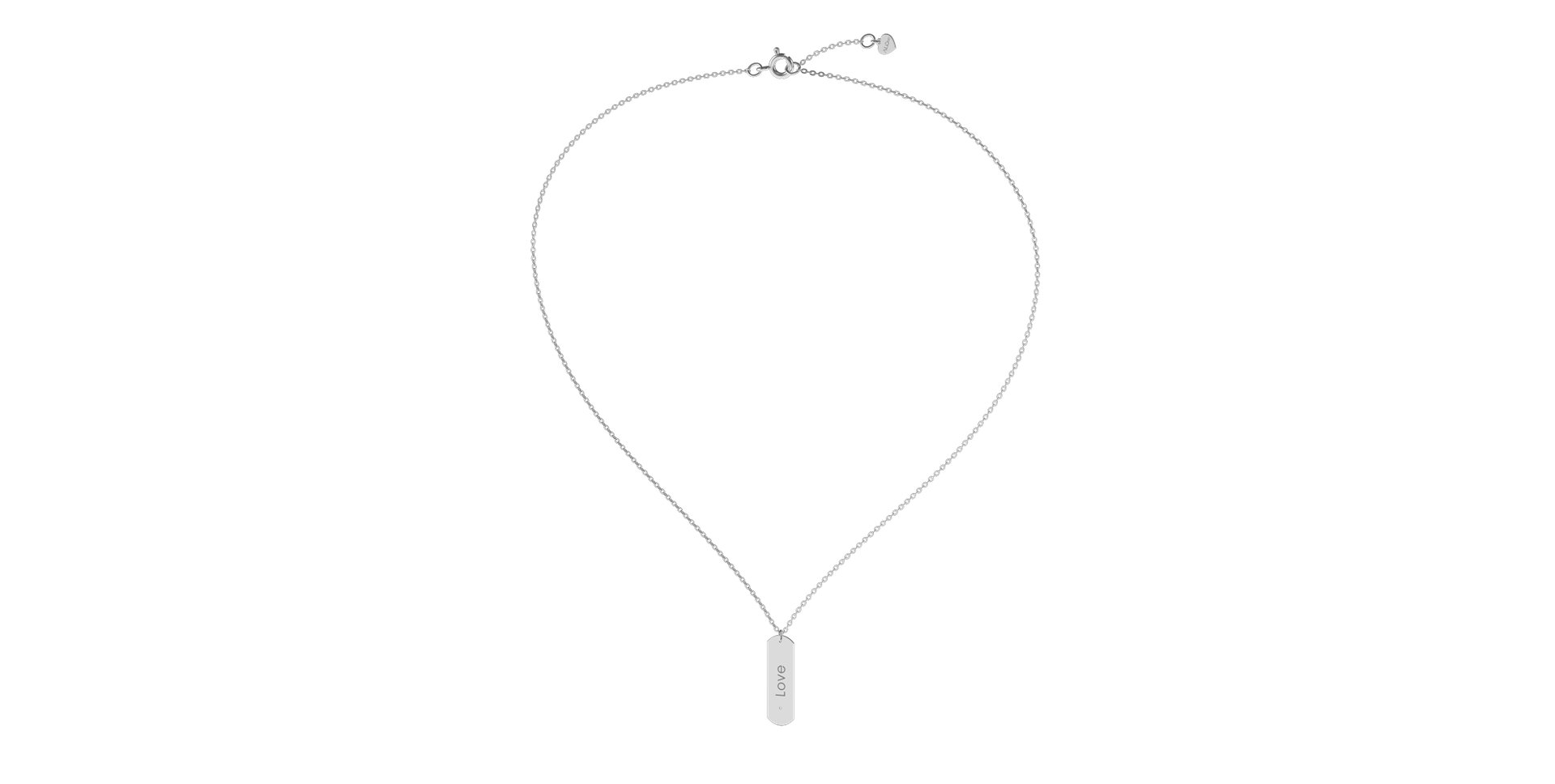 Diamond necklace Love Stamp