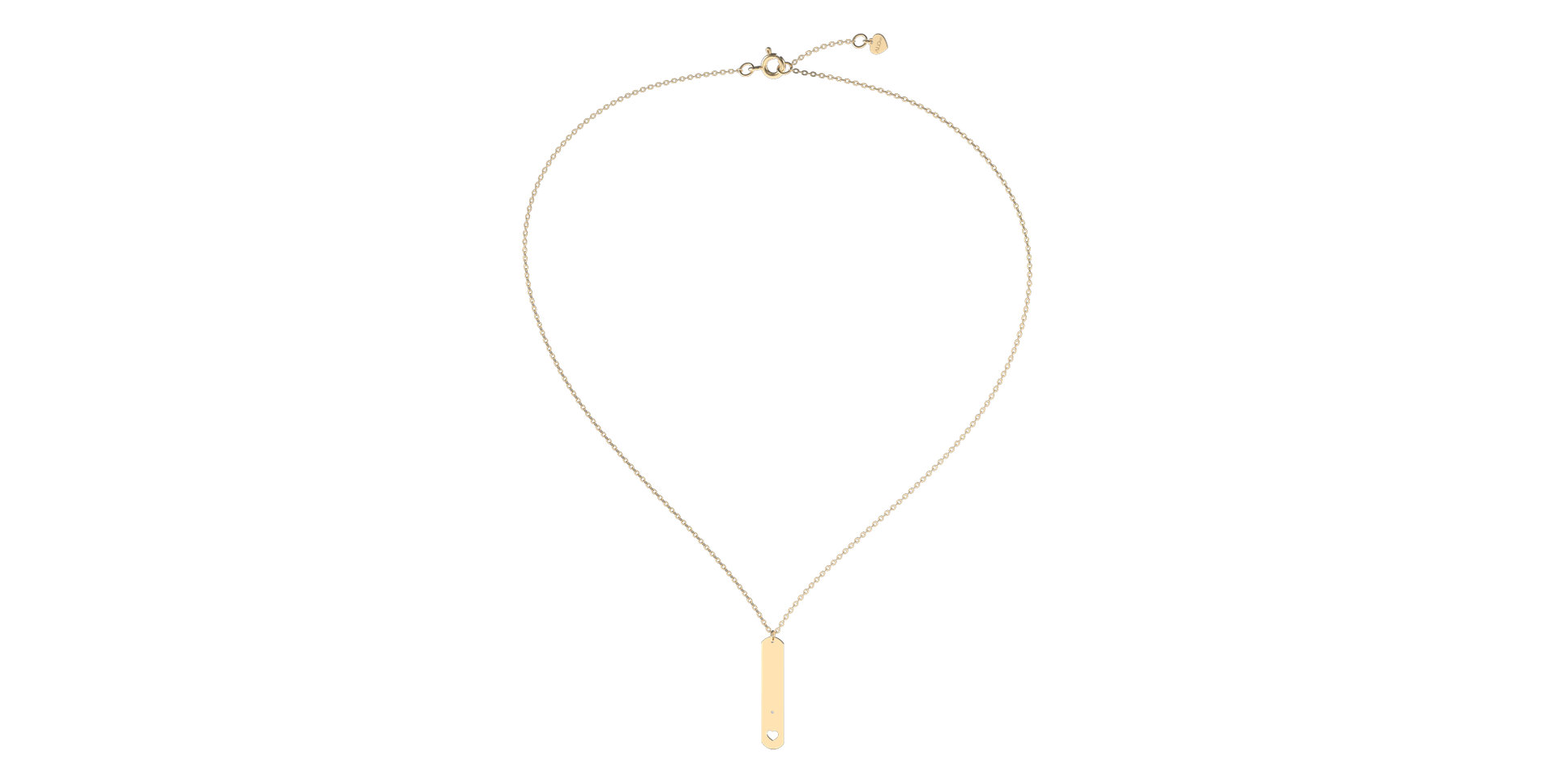 Diamond necklace Military Heart