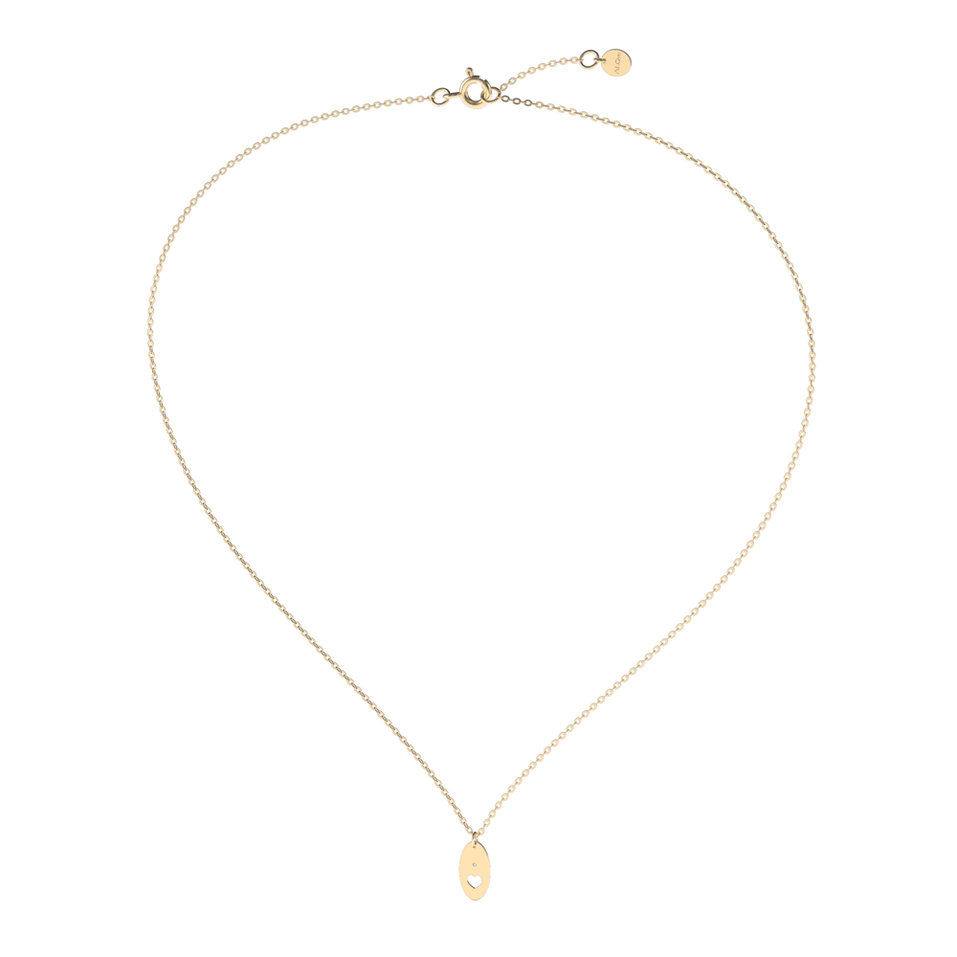 Diamond necklace Love Heart