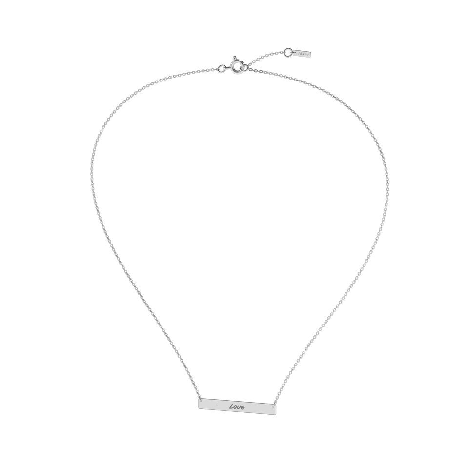 Diamond necklace Amour Ribbon