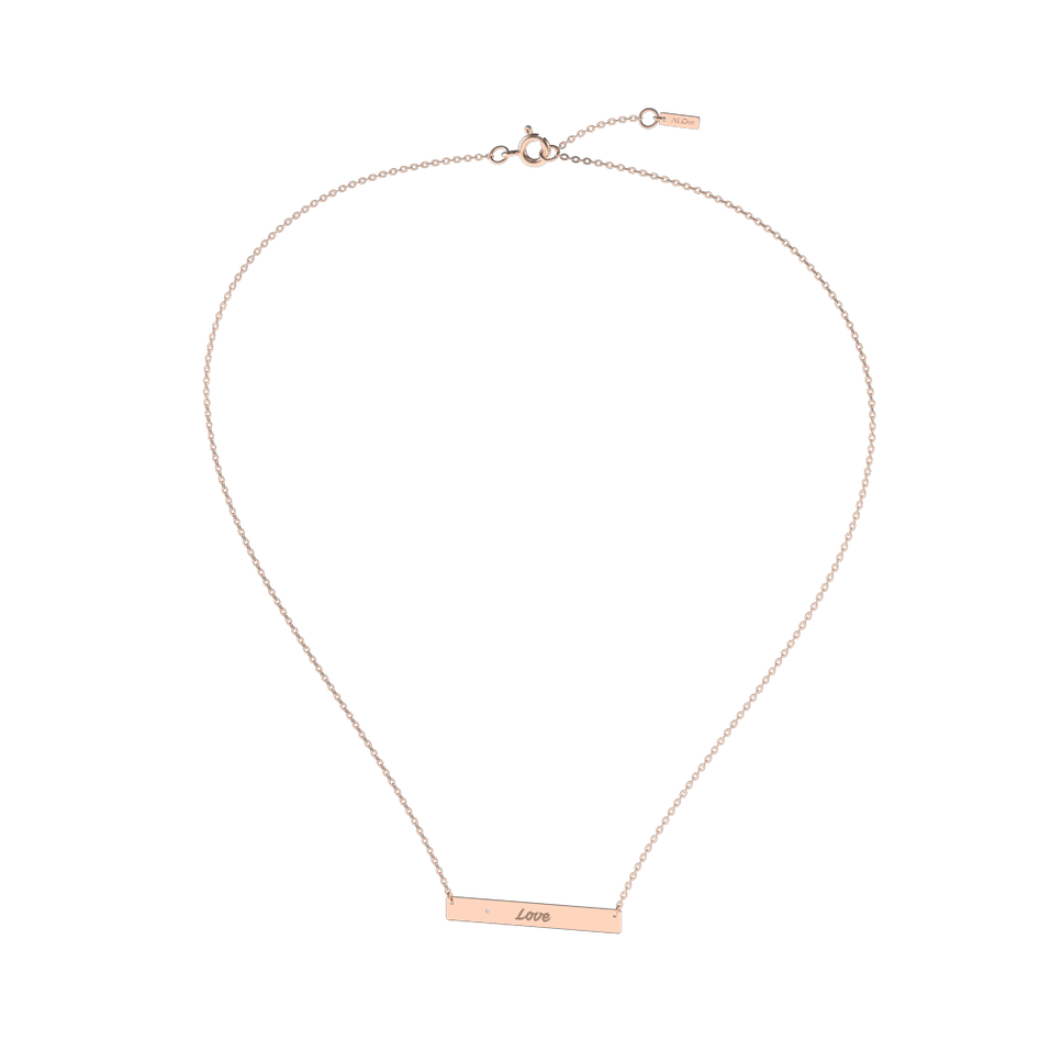 Diamond necklace Amour Ribbon