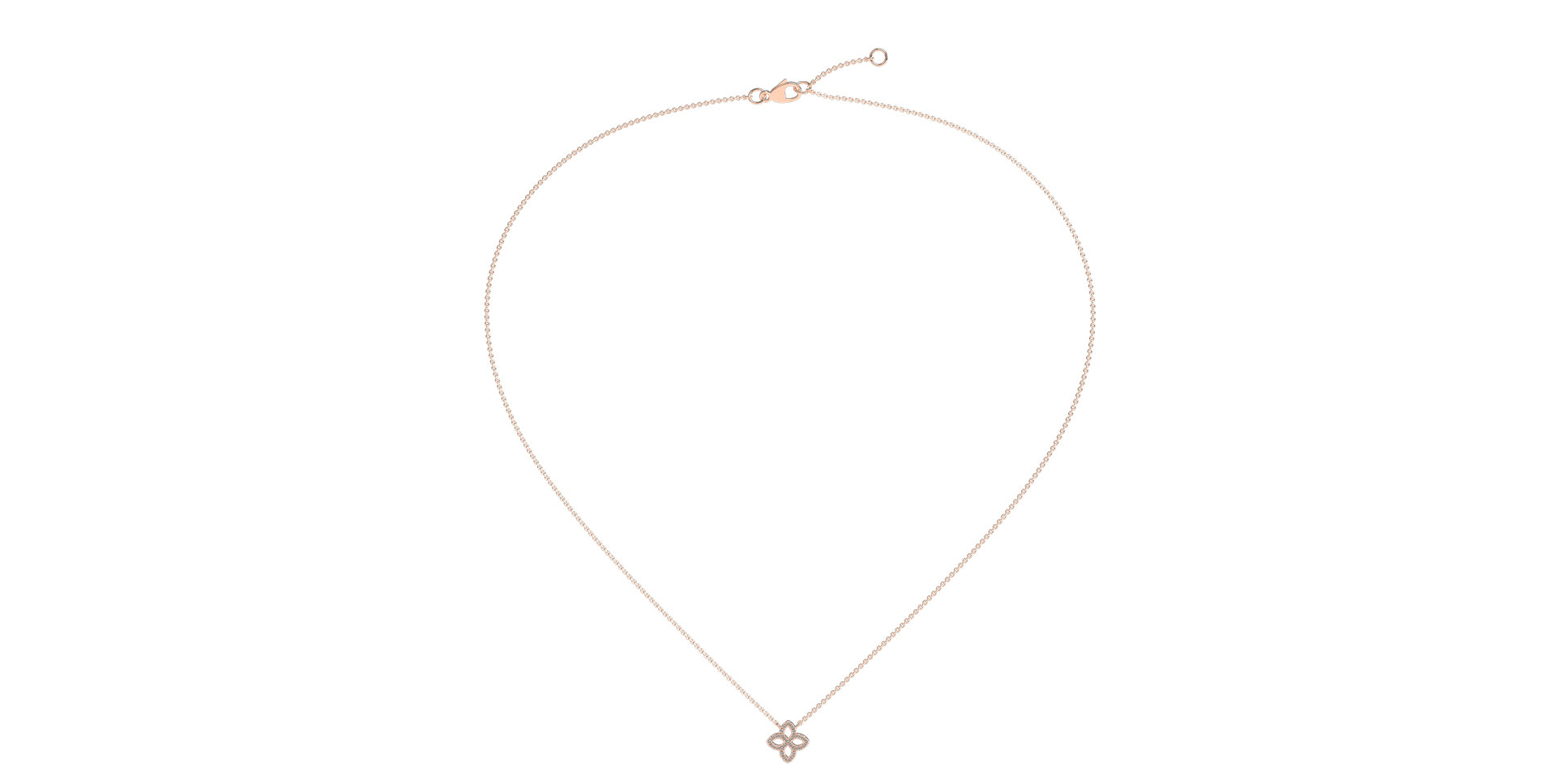 Diamond necklace Glamorous Petals