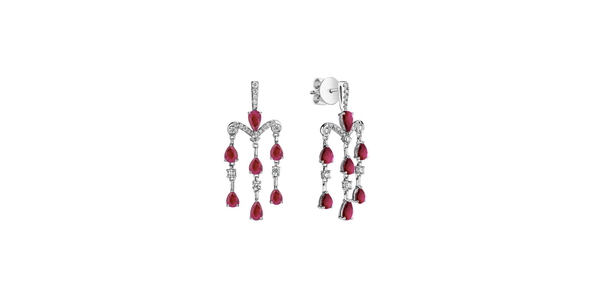 Diamond earrings and Ruby Phocles
