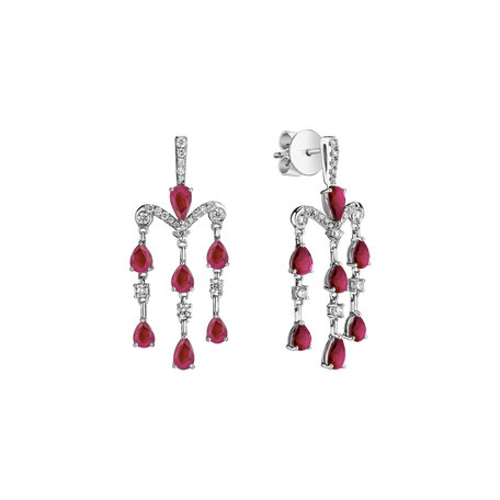 Diamond earrings and Ruby Phocles