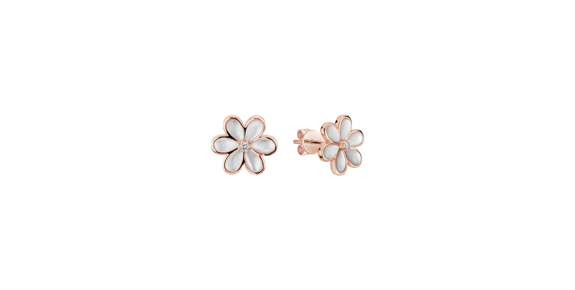 Diamond earrings with Pearl Petals & Dreams