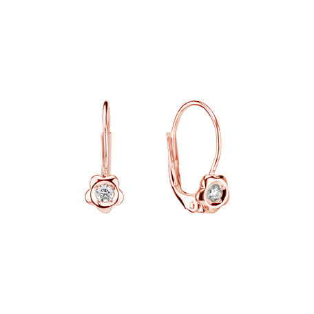 Diamond earrings Flowers