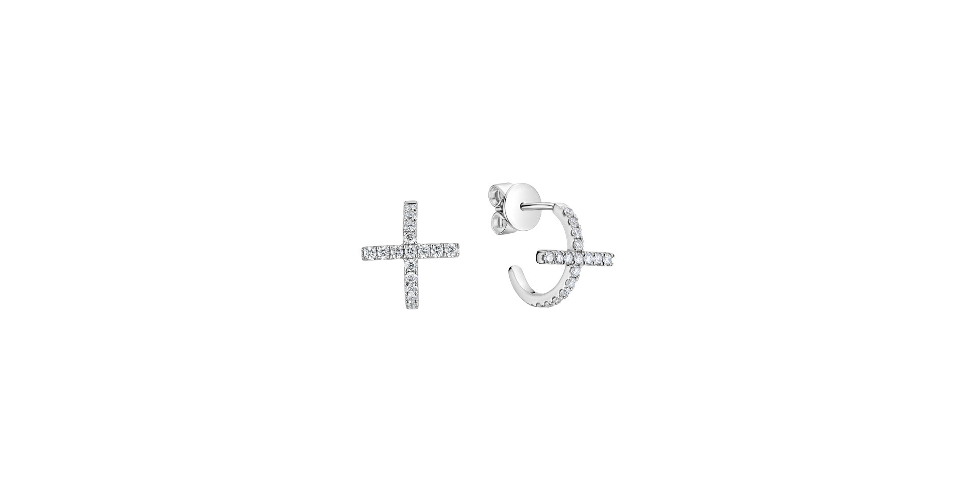 Diamond earrings Timeless Cross