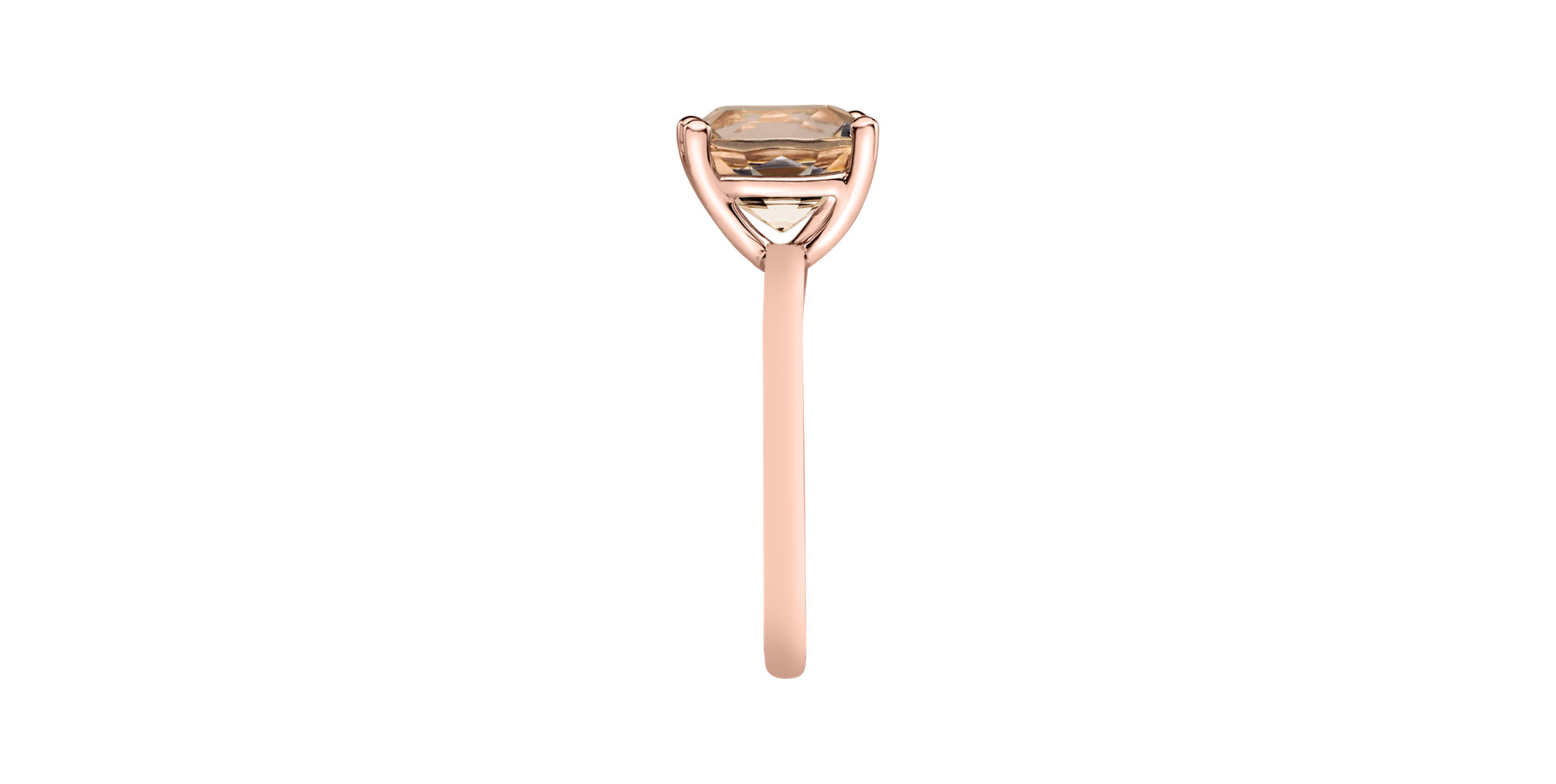 Ring with Morganite Bonbon