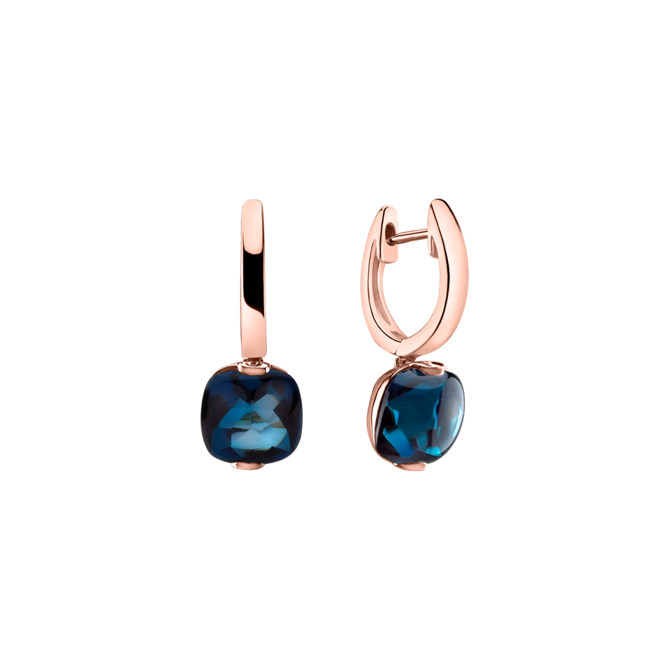 Earrings with Topaz London Bonbon