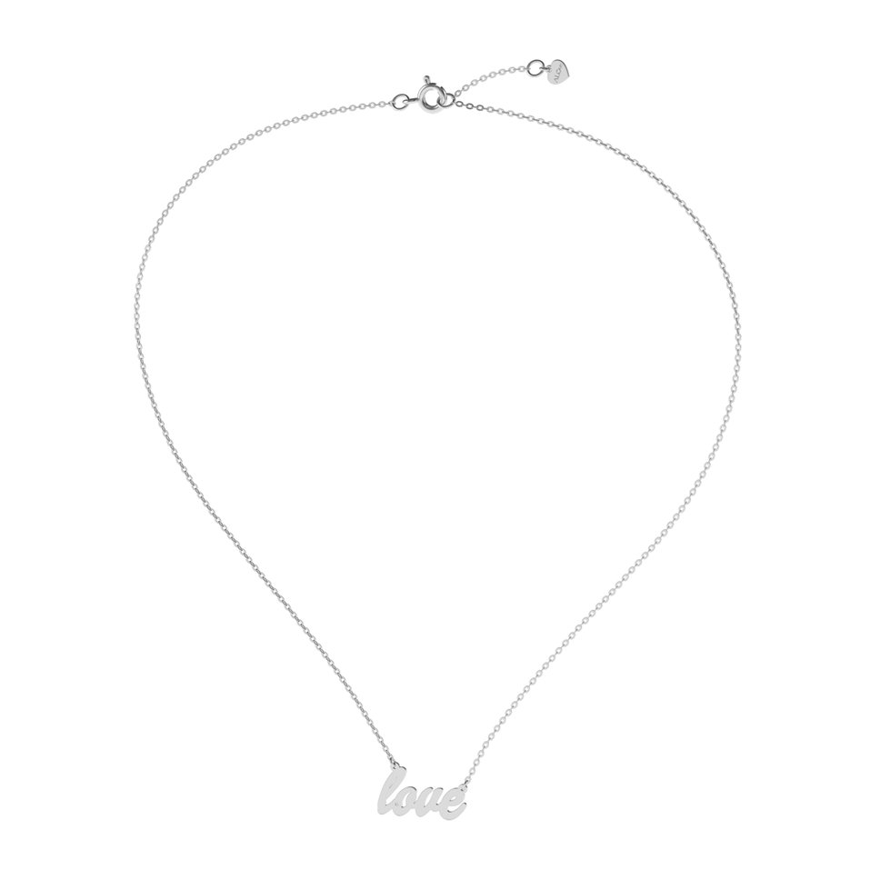 Diamond necklace Love