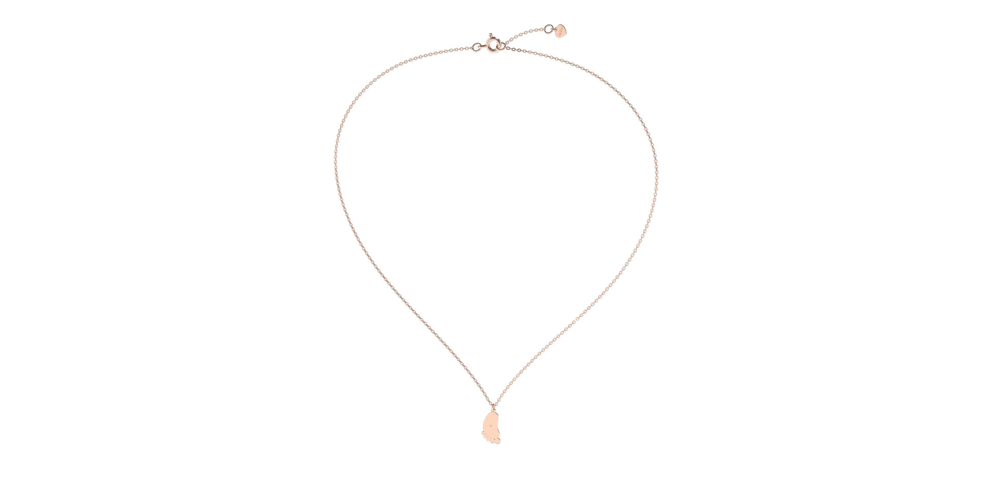 Diamond necklace Baby Foot