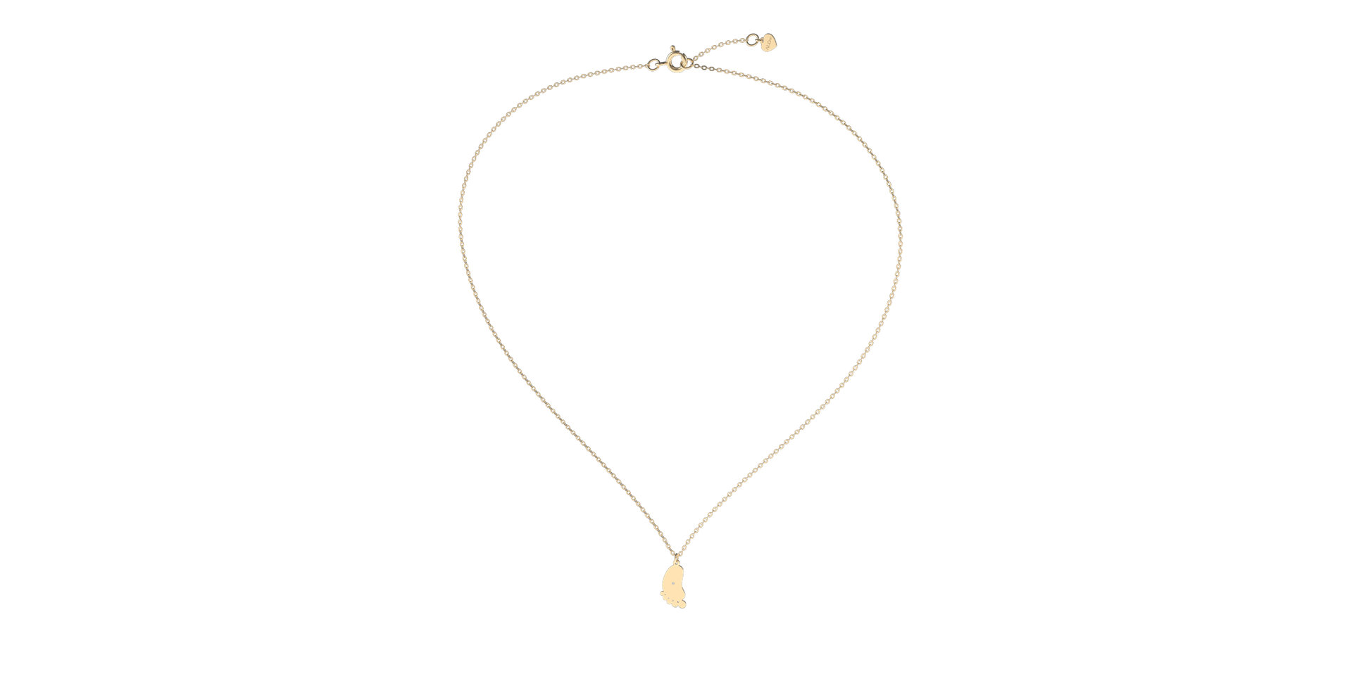 Diamond necklace Baby Foot