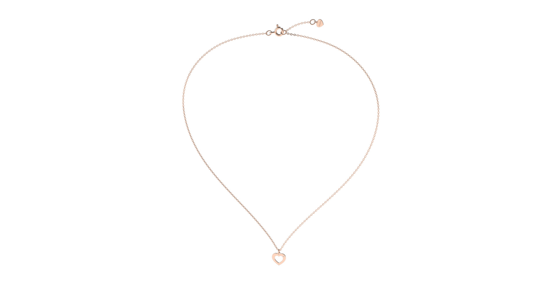 Diamond necklace Two Hearts