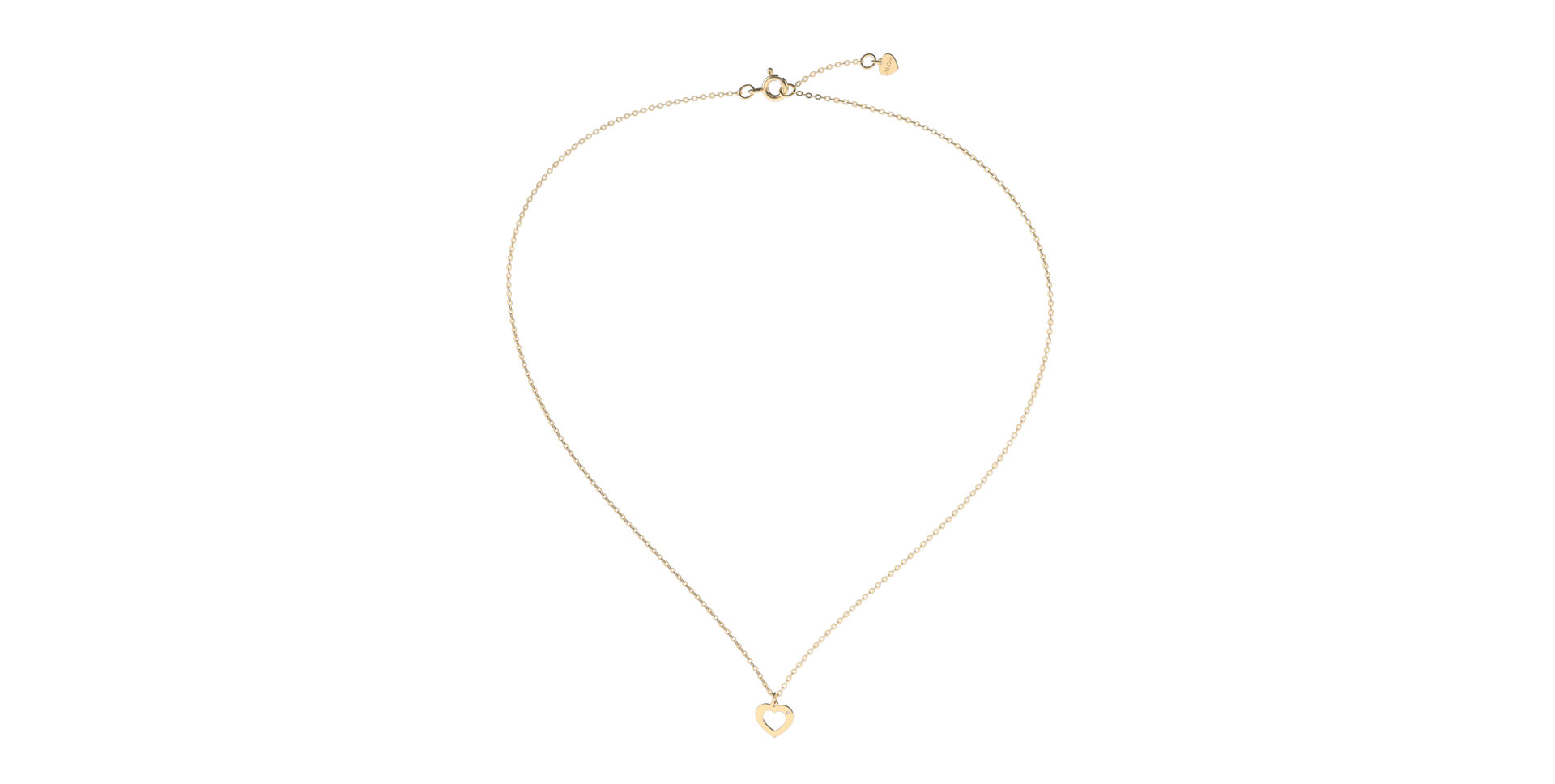 Diamond necklace Two Hearts