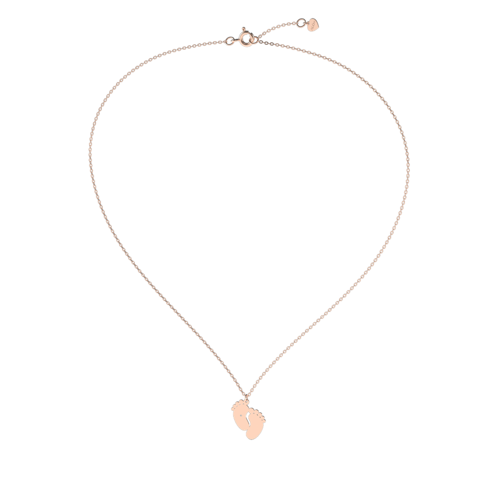 Diamond necklace Baby Feet