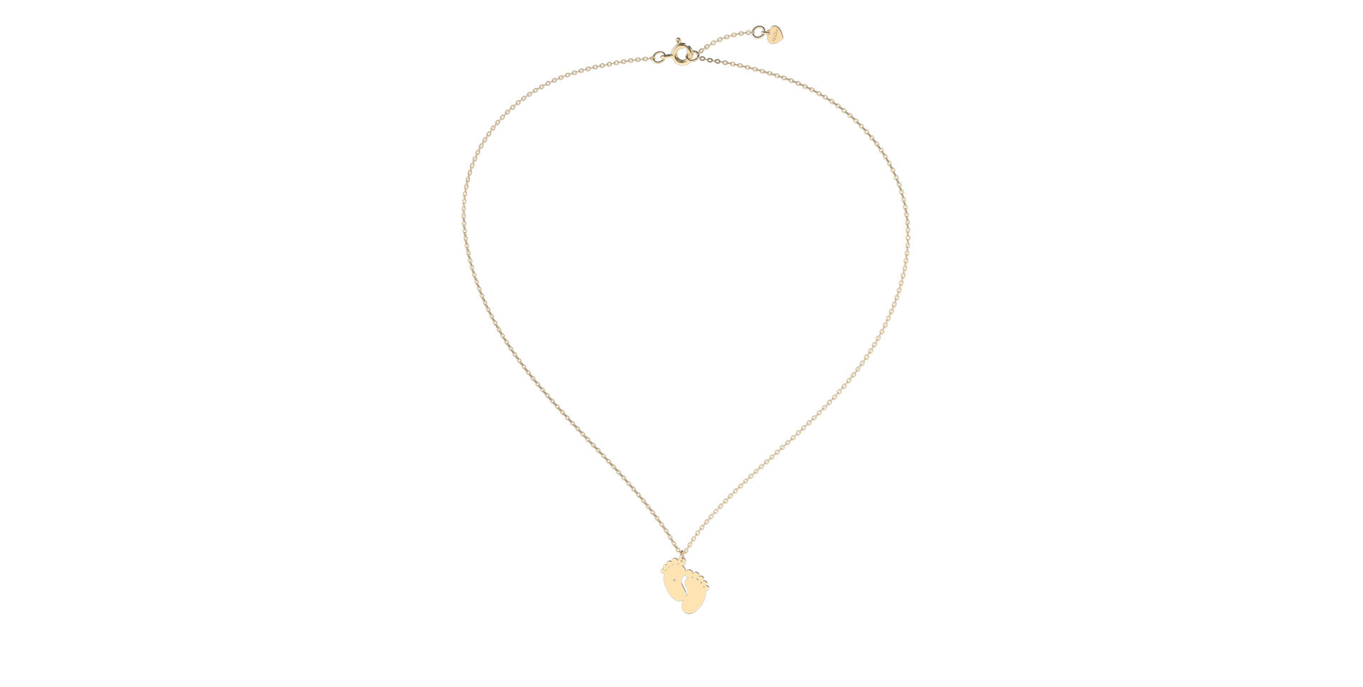 Diamond necklace Baby Feet