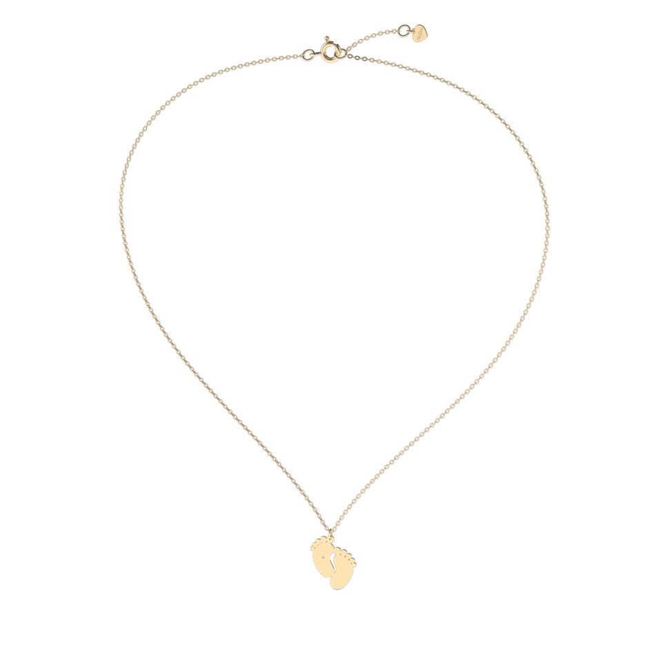 Diamond necklace Baby Feet