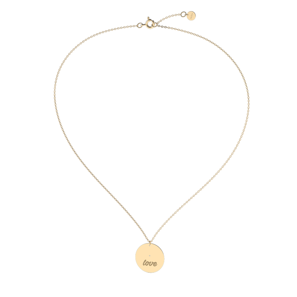 Diamond necklace Oval Love