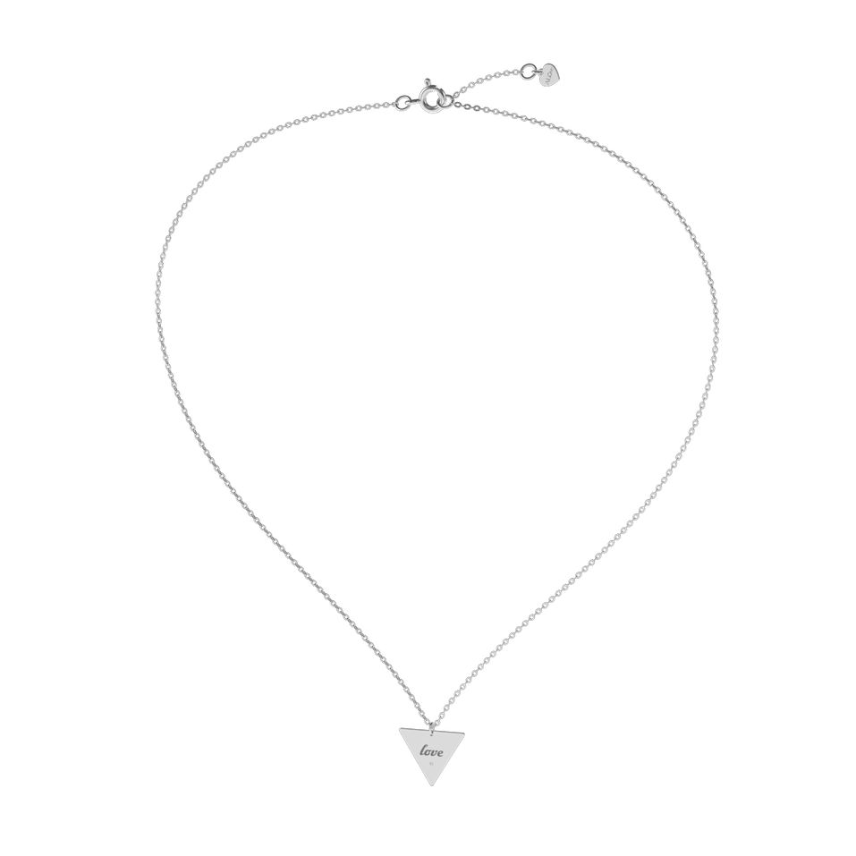 Diamond necklace Love Triangle
