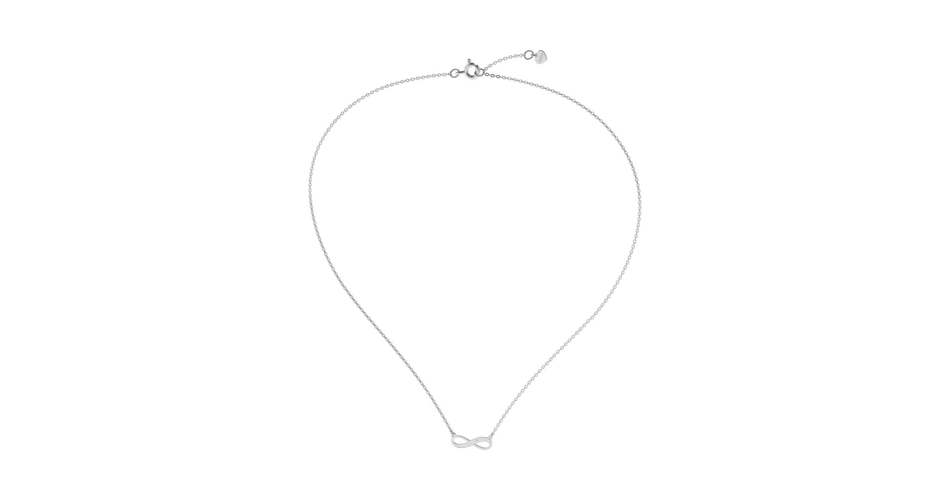 Diamond necklace Infinity Love
