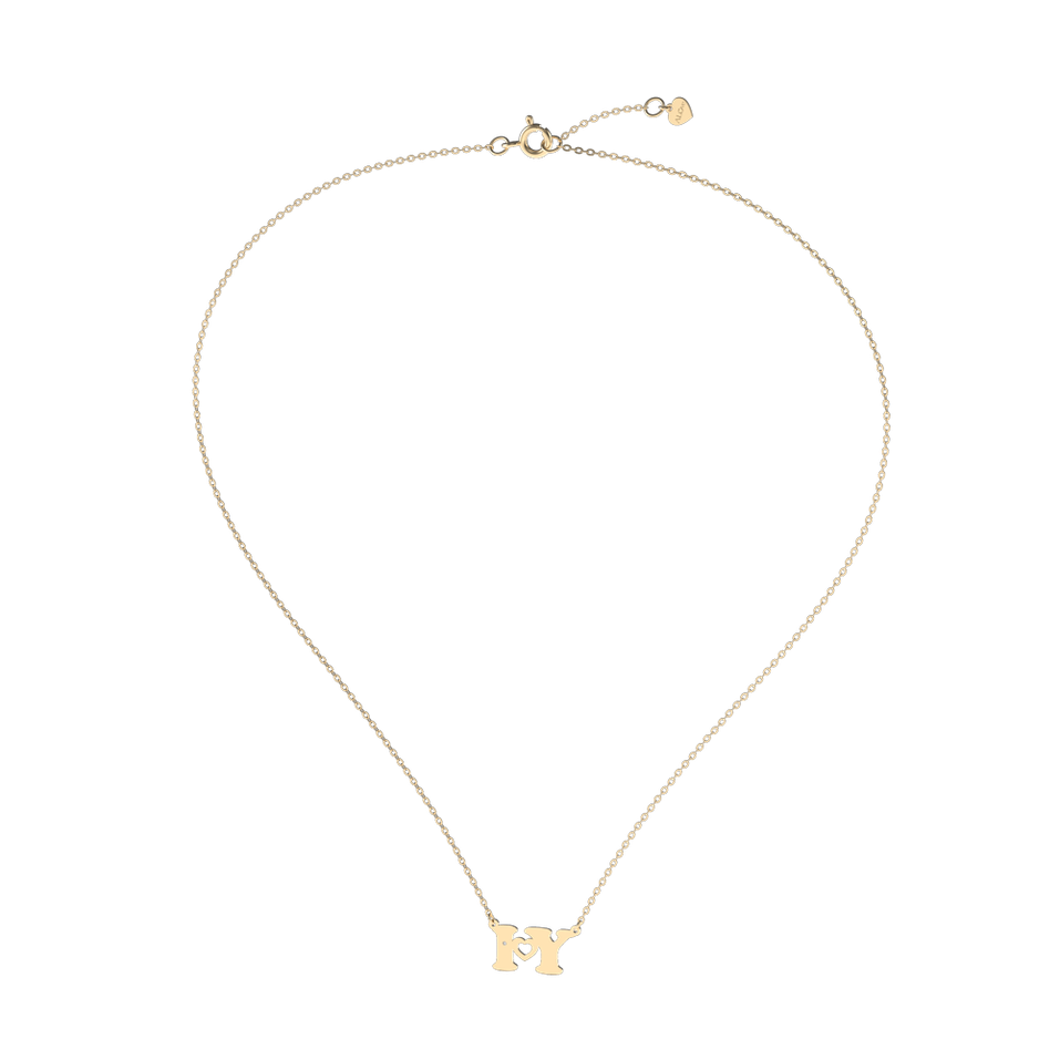 Diamond necklace I Love U