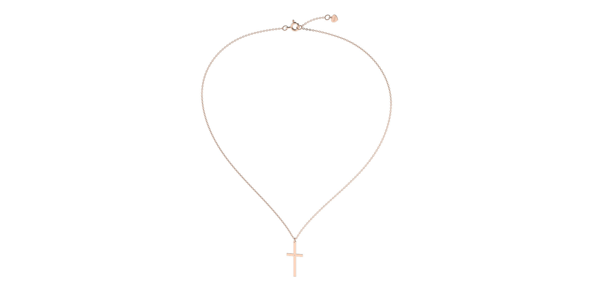 Diamond necklace Cross