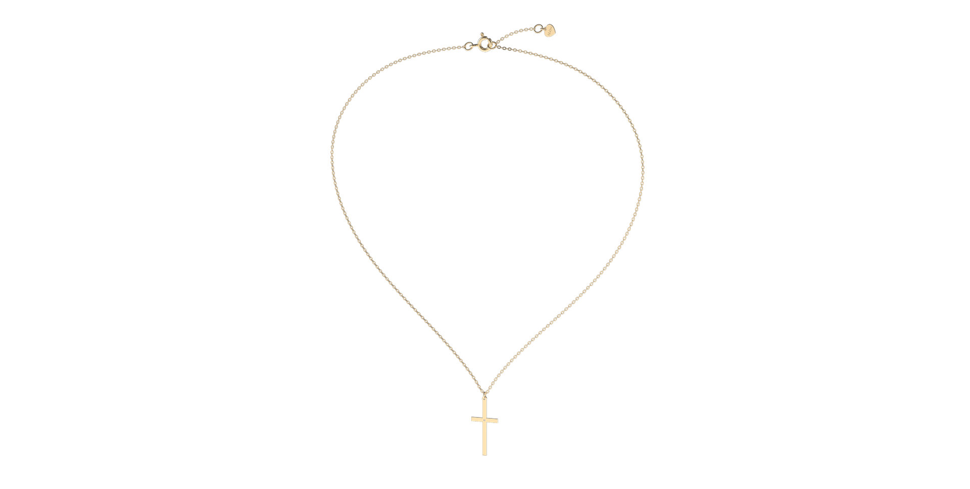 Diamond necklace Cross