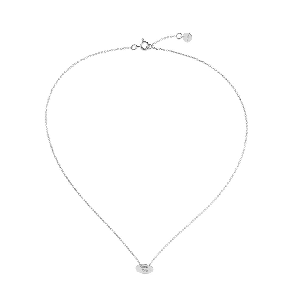 Diamond necklace Love Y