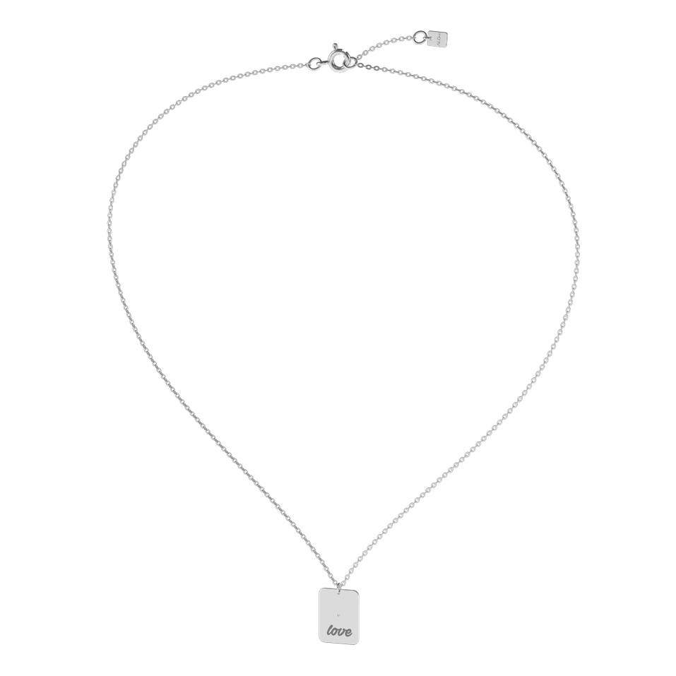 Diamond necklace Love